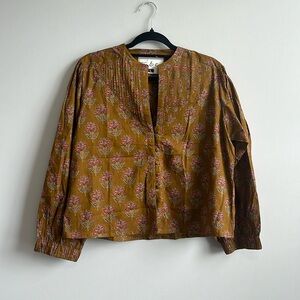 Floral Brown Women's Top